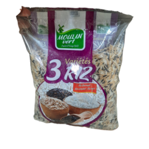 Riz 3 variétés Moulin Vert- 900g