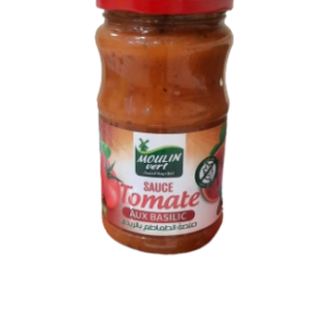 Sauce tomate au basilic -Moulin Vert- 350g