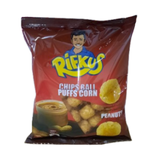 Rifkus chips ball -Puffs corn- Peanuts- 55g