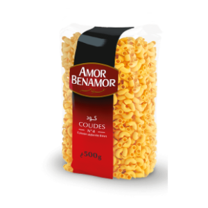 Pâtes coude Amor Benamor – N4- 500g