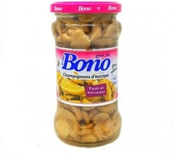 Champignons émincés – Bono – Pieds et morceaux- pot en verre 2700g