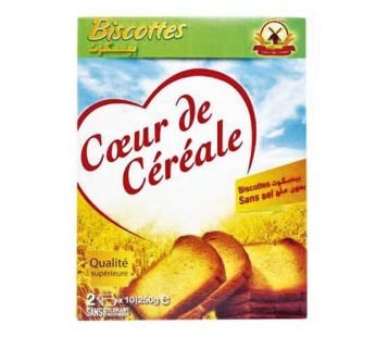 Biscottes Coeur de Céréale – Sans sel – 200g