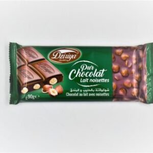 Chocolat Dziriya – Pur Chocolat – Lait noisettes – 90g