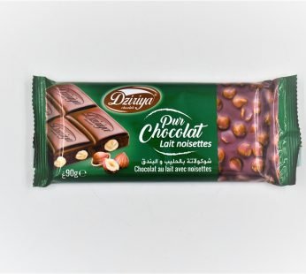 Chocolat Dziriya – Pur Chocolat – Lait noisettes – 90g