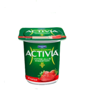 Yaourt aromatisé Activia – Fraise – 100g