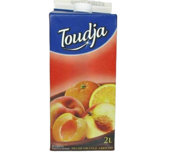 Boisson fruitée Toudja – Pêche Abricot Orange – paqu.2L