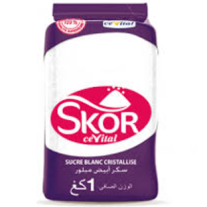 Sucre blanc cristallisé Skor – 1kg