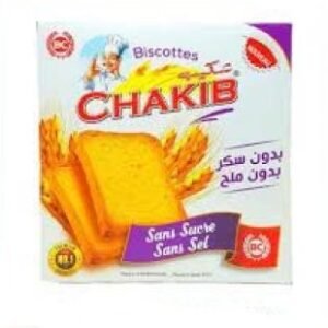 Biscottes Chakib – sans sucre et sans sel – 230g