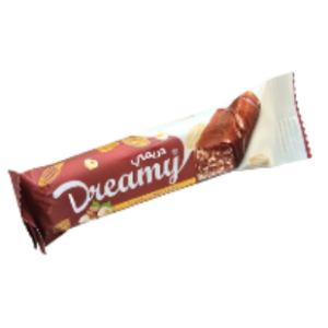 Barre de chocolat Dreamy – chocolat au lait et éclats de noisettes – 37g