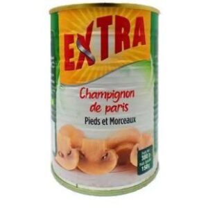 Champignons émincés Extra – pieds et morceaux- 380g
