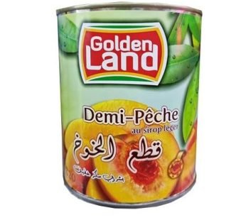 Demi Pêche au sirop léger -Golden Land – 820g