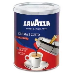 Café moulu Lavazza – Crema E gusto- 250g – boite métallique