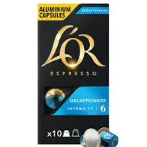 Café L’Or Espresso – Décaféiné – Intensité 6 – 10 capsules