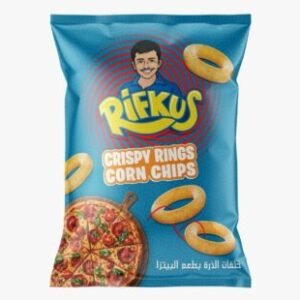 Rifkus Corn chips -Crispy Rings   – Pizza- 55g