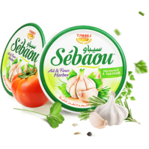 Fromage à tartiner Sébaou – Tassili – Ail et fines herbes – 120g