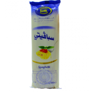 Pâtes Spaghetti SIM Macaroni – 500g